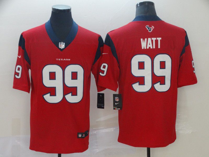 Men Houston Texans #99 Watt Red Nike Vapor Untouchable Limited Player NFL Jerseys->houston texans->NFL Jersey